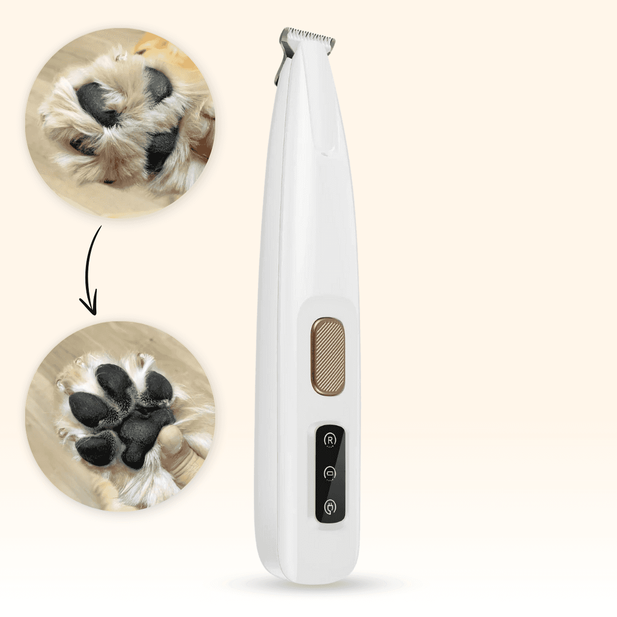 Rechargeable Dog Grooming Clipper with Cleaning Brush