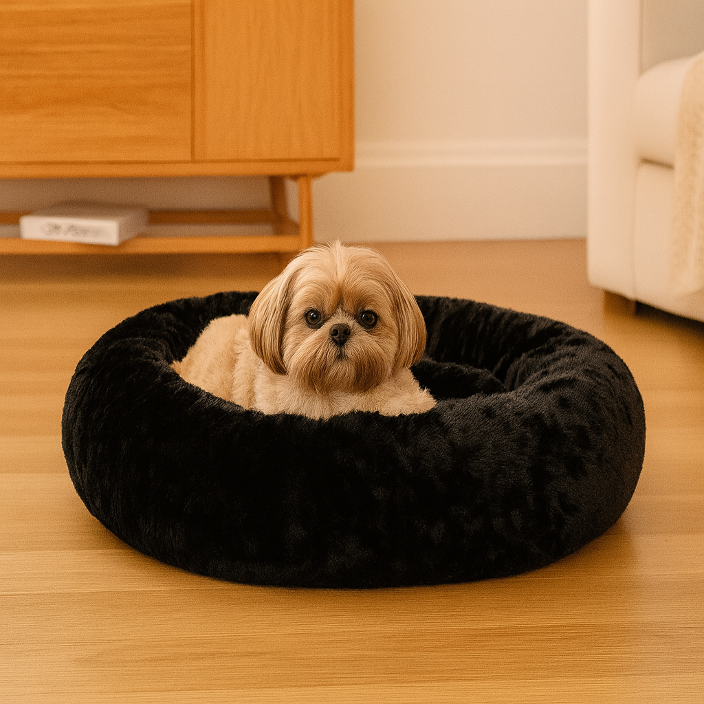 Round Cloud Pet Bed – Washable with Zipper – For Dogs and Cats