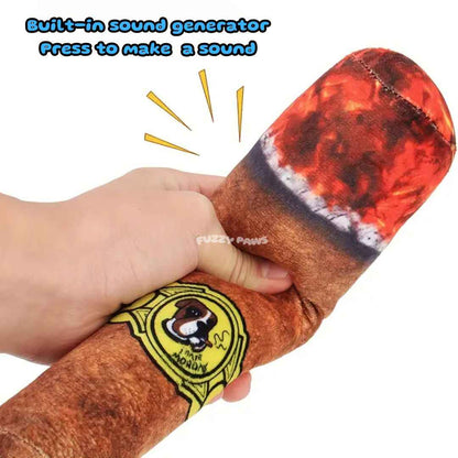 Plush Dog Toy – Stick Shape, Soft and Squeaky for Interactive Play