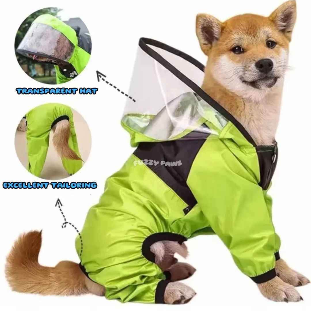 Waterproof Dog Raincoat – Lightweight and Hooded