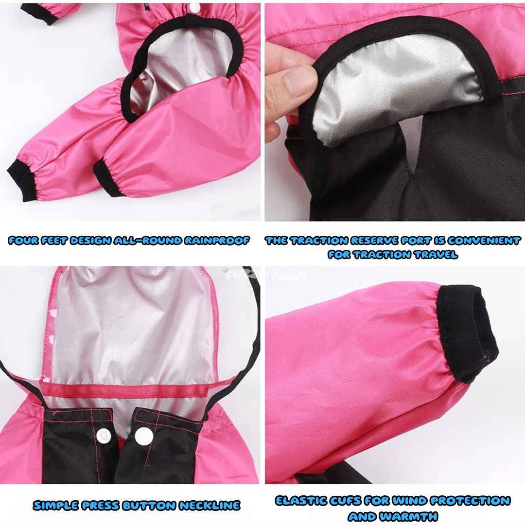 Waterproof Dog Raincoat – Lightweight and Hooded
