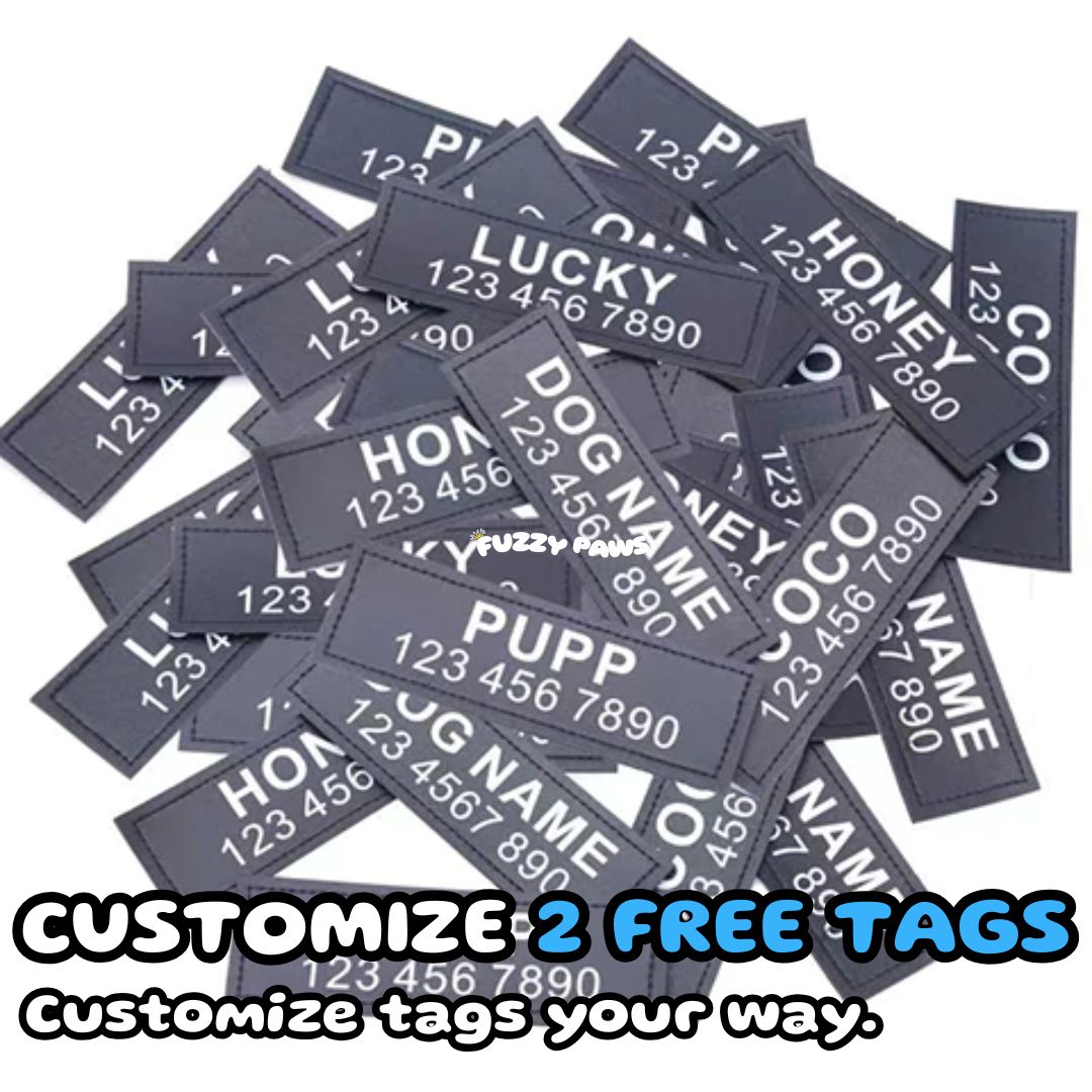 dog harness with phone number