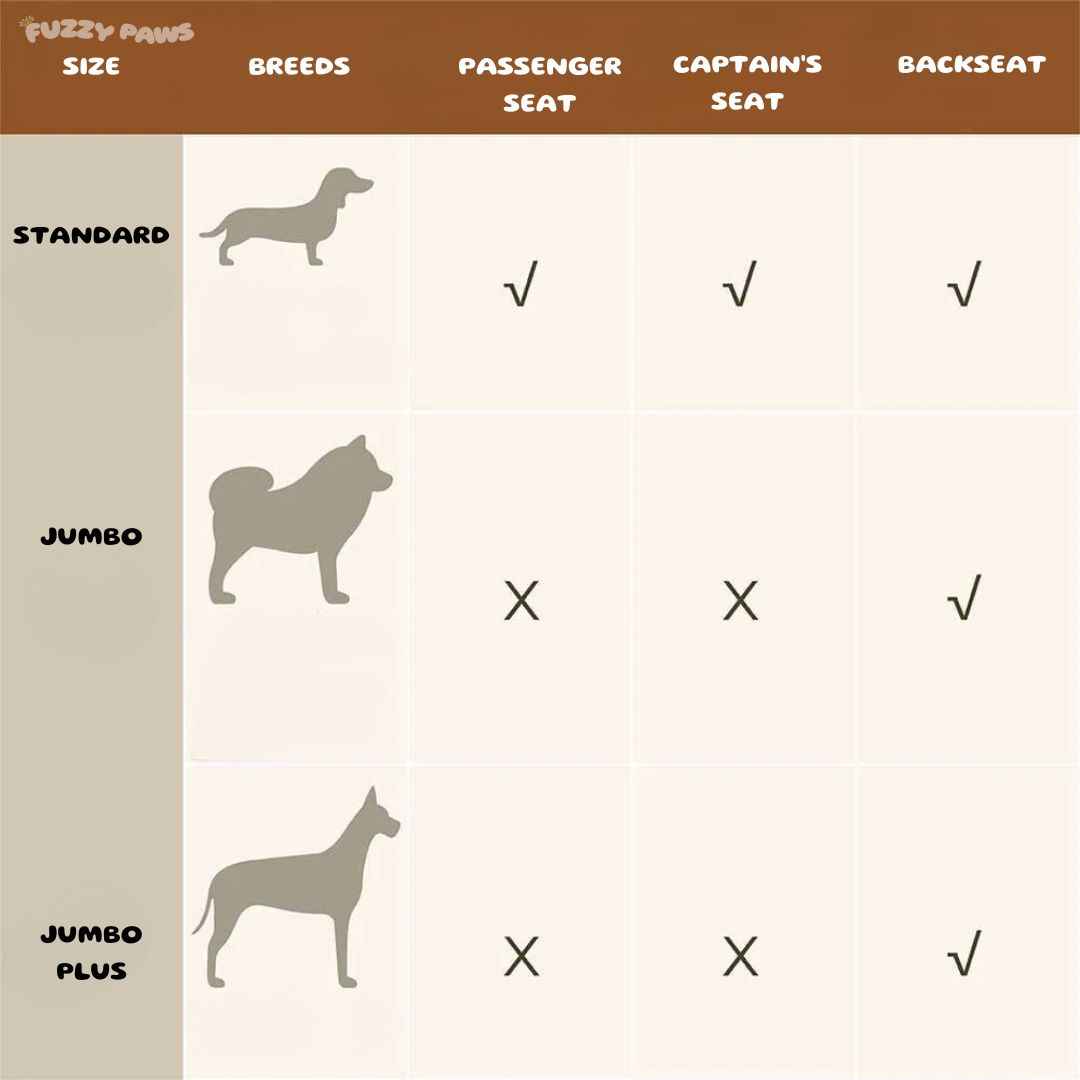 Dog Car Seat Bed – Booster Style, Comfortable for Travel