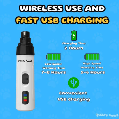 Electric Dog Nail Grinder – Low Noise and Rechargeable