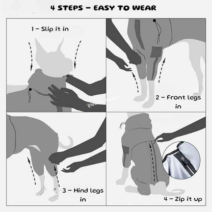 Reflective Waterproof Dog Raincoat