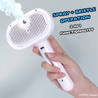 Rechargeable Pet Brush with Steam Spray – Grooming, Hair Removal and Massage