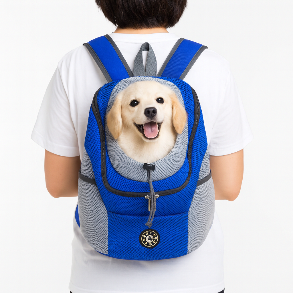 Dog Carrier Backpack – Adjustable, Front and Back Carry, Up to 12kg