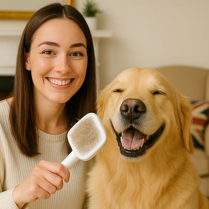Rechargeable Pet Brush with Steam Spray – Grooming, Hair Removal and Massage