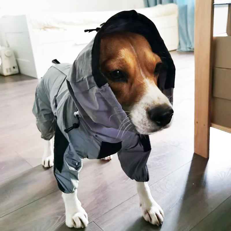 Reflective Waterproof Dog Raincoat