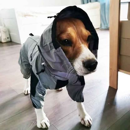 Reflective Waterproof Dog Raincoat