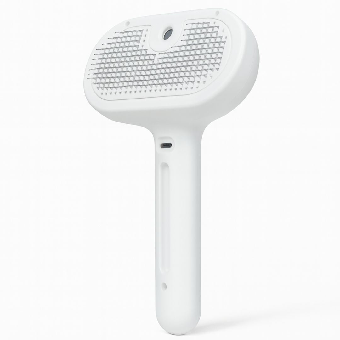 Rechargeable Pet Brush with Steam Spray – Grooming, Hair Removal and Massage