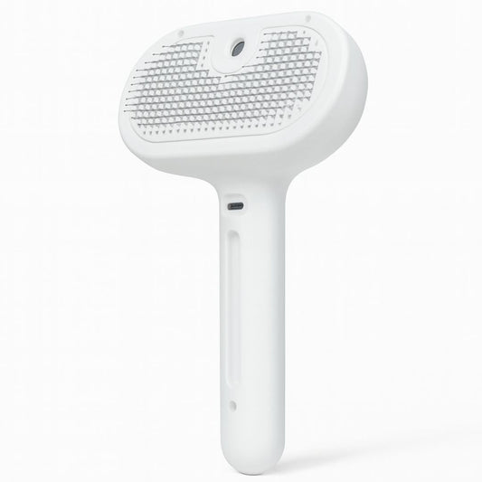 Rechargeable Pet Brush with Steam Spray – Grooming, Hair Removal and Massage