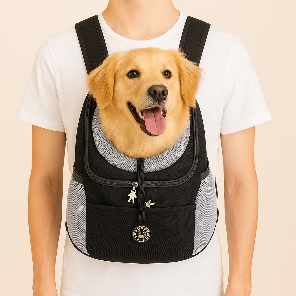 Dog Carrier Backpack – Adjustable, Front and Back Carry, Up to 12kg