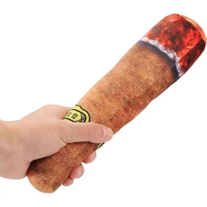 Plush Dog Toy – Stick Shape, Soft and Squeaky for Interactive Play