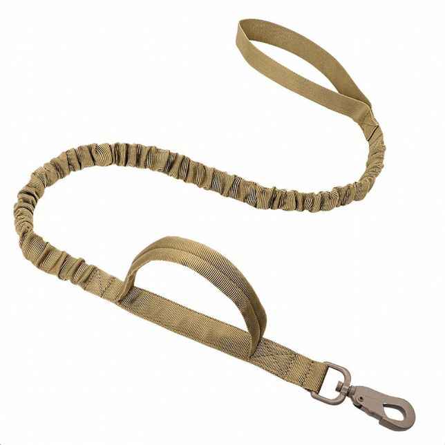 Tactical Dog Leash with Dual Handle – Heavy Duty Bungee, No-Pull Design for Large Dogs