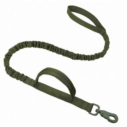 Tactical Dog Leash with Dual Handle – Heavy Duty Bungee, No-Pull Design for Large Dogs