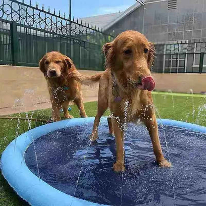 Dog Pool with Sprinkler Fountain – For Small to Large Dogs